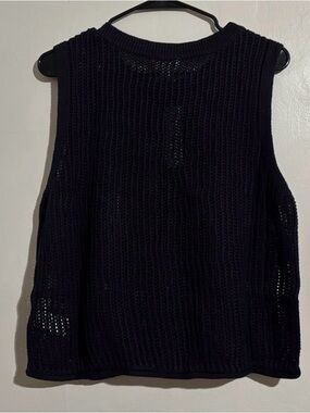 Black Knit Sleeveless Top NWOT 5X